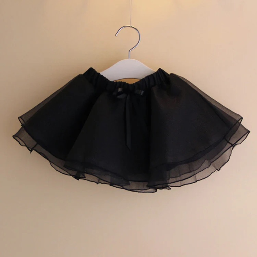 Elegant Black Tulle Skirt